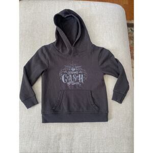 Johnny Cash 2T Toddler Black Hoodie Sweatshirt Music Country Classic XS Unisex